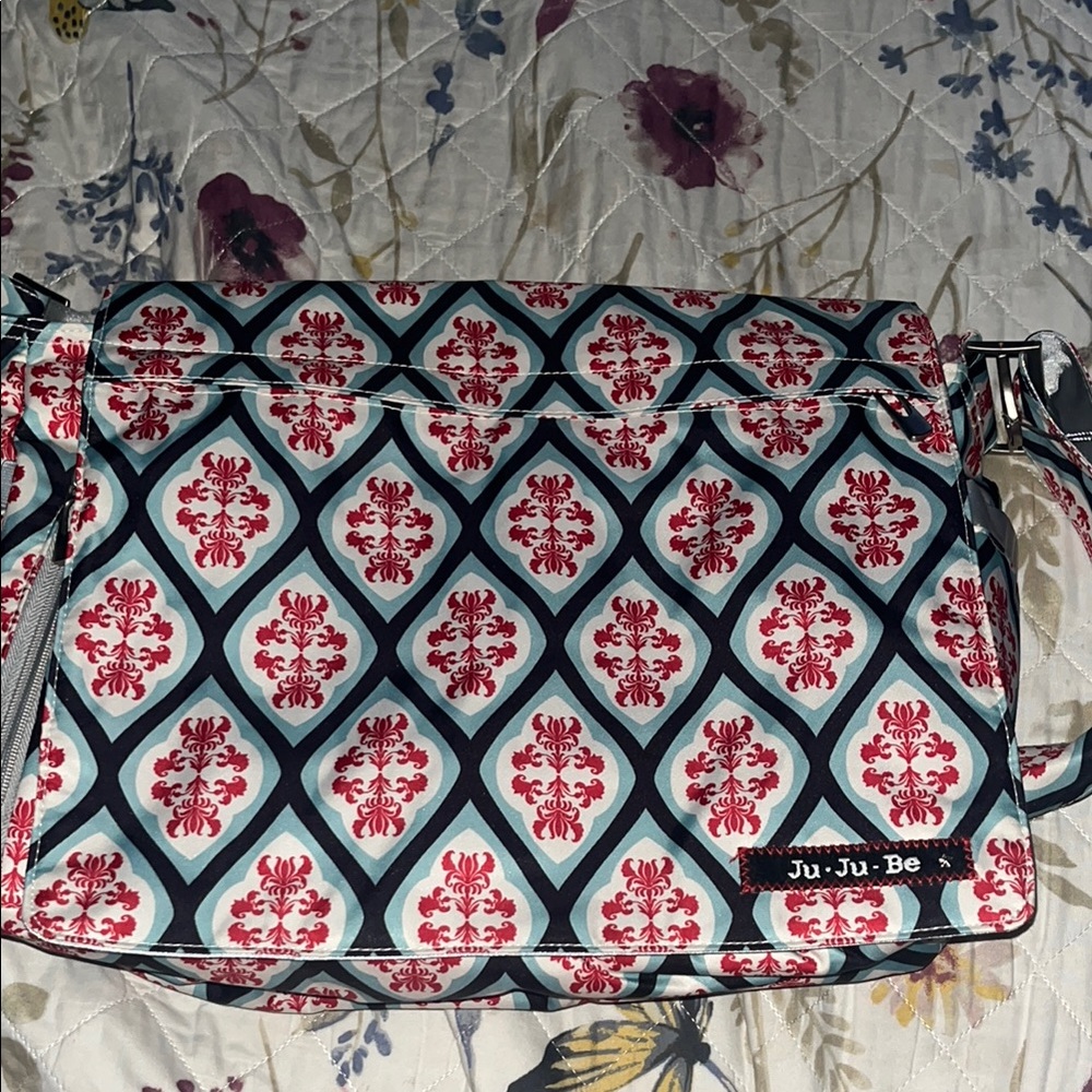 Ju-Ju-Be Red and Blue diaper Bag